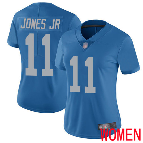 Detroit Lions Limited Blue Women Marvin Jones Jr Alternate Jersey NFL Football #11 Vapor Untouchable->women nfl jersey->Women Jersey
